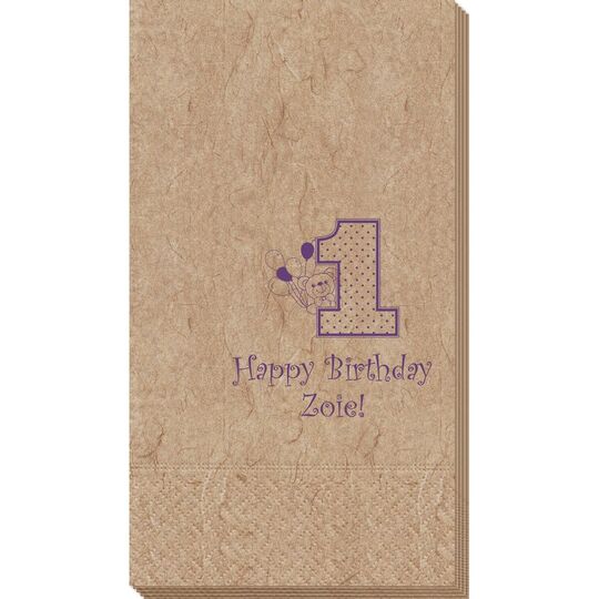First Birthday Bali Guest Towels