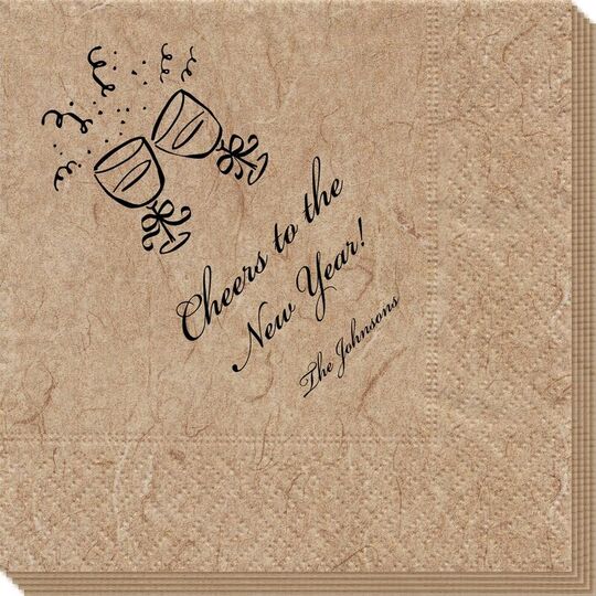 Toasting Wine Glasses Bali Napkins