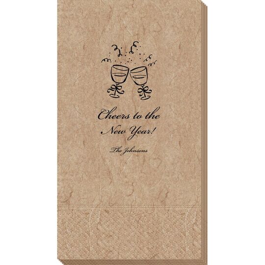 Toasting Wine Glasses Bali Guest Towels