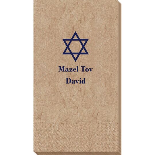 Traditional Star of David Bali Guest Towels