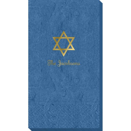 Traditional Star of David Bali Guest Towels