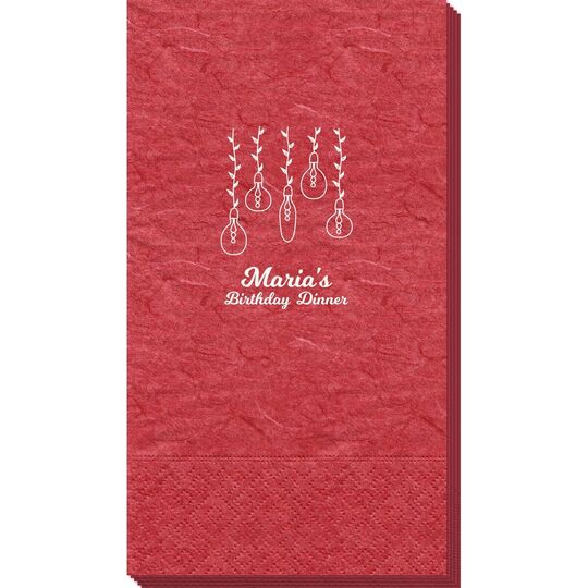 Hanging Vine Lights Bali Guest Towels