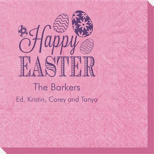 Happy Easter Eggs Bali Napkins