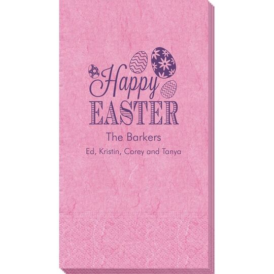 Happy Easter Eggs Bali Guest Towels