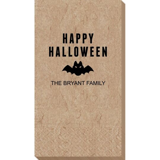 Happy Halloween Bat Bali Guest Towels