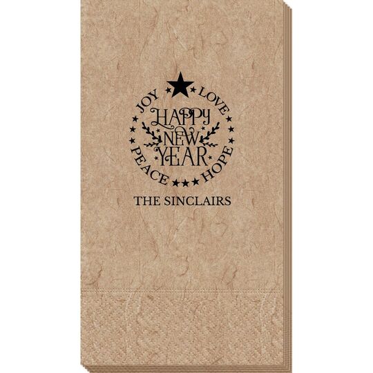 Happy New Year Bali Guest Towels