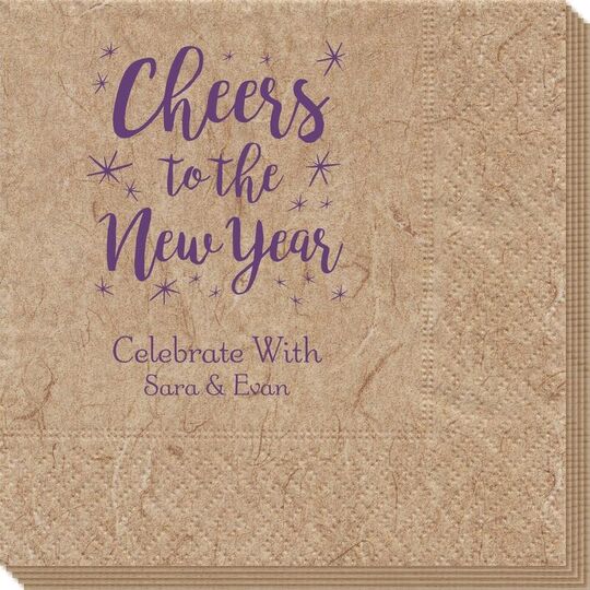 Cheers to the New Year Bali Napkins