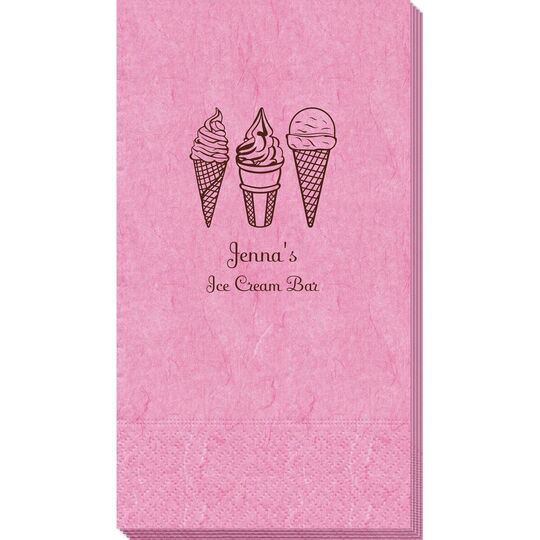 Ice Cream Cone Trio Bali Guest Towels