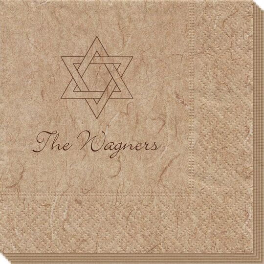 Interlocking Star of David Bali Napkins