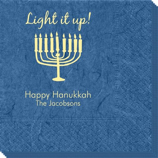 Light It Up Menorah Bali Napkins