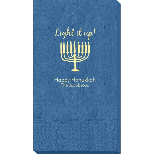 Light It Up Menorah Bali Guest Towels