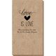 Love is Love Bali Guest Towels Image 3 of 3