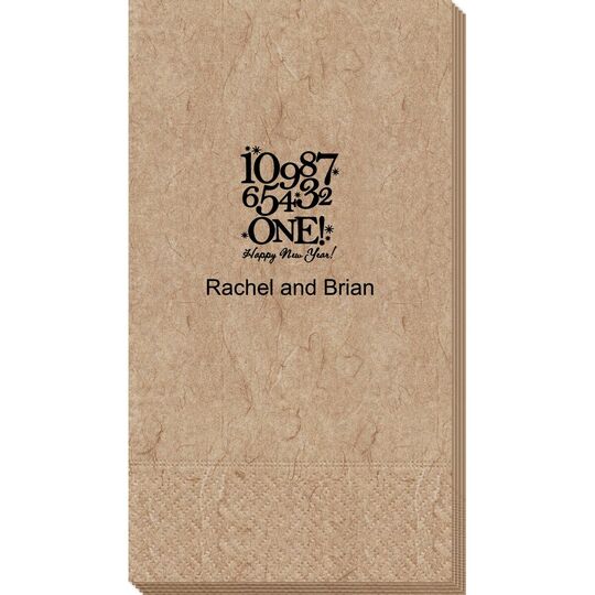 New Year's Countdown Bali Guest Towels