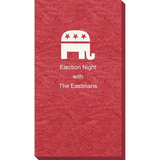 Patriotic Elephant Bali Guest Towels