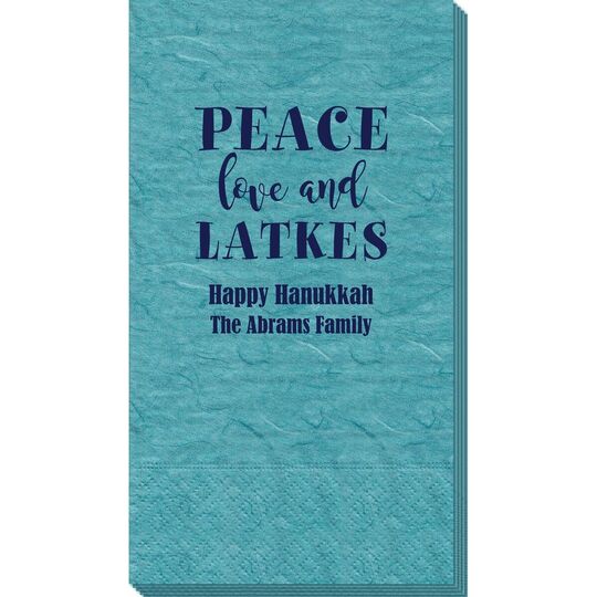 Peace Love And Latkes Bali Guest Towels