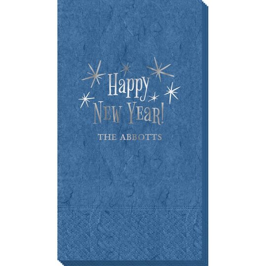 Radiant Happy New Year Bali Guest Towels