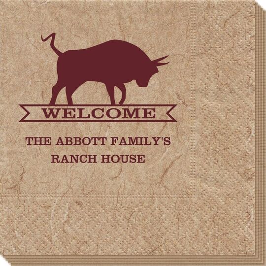 Ranch Welcome Banner Bali Napkins