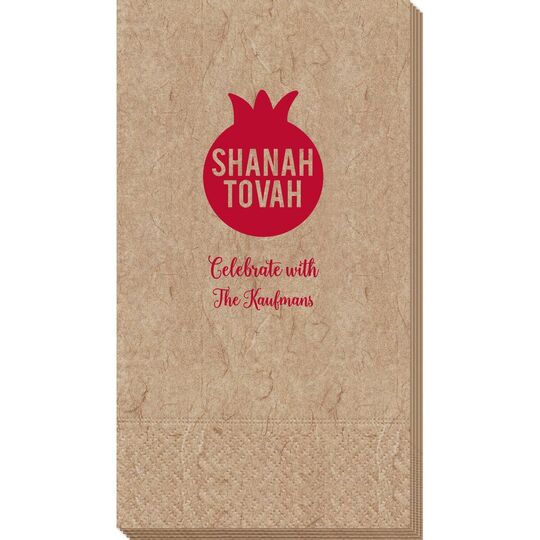 Shanah Tovah Pomegranate Bali Guest Towels