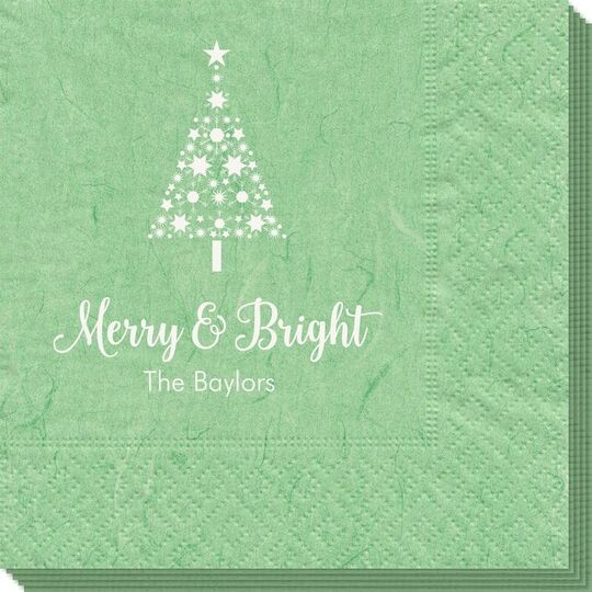 Starred Christmas Tree Bali Napkins