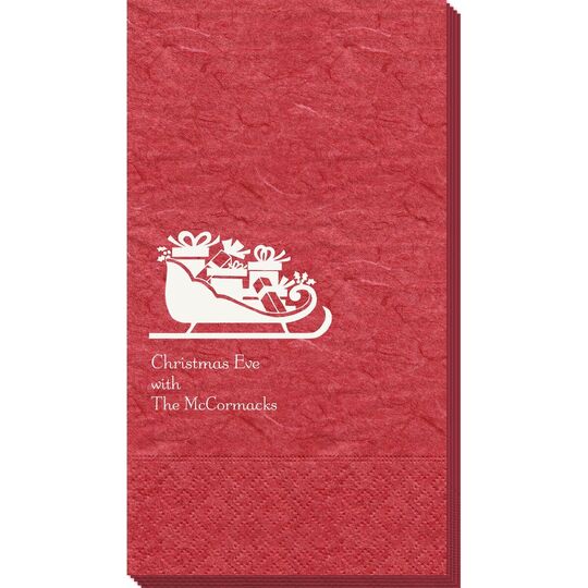 Victorian Sleigh with Presents Bali Guest Towels