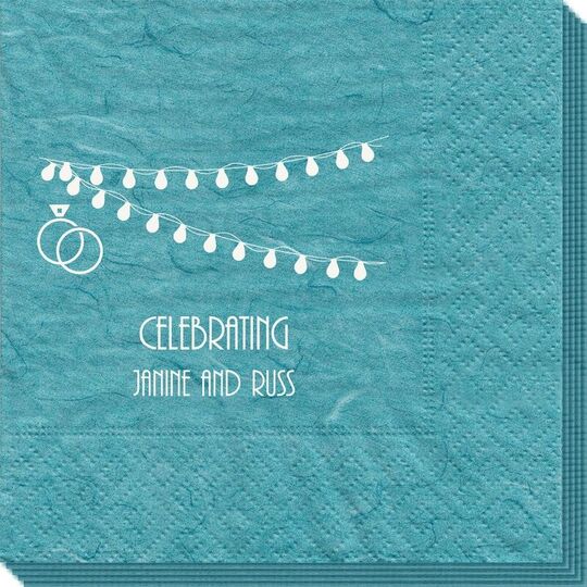 Wedding String Lights Bali Napkins