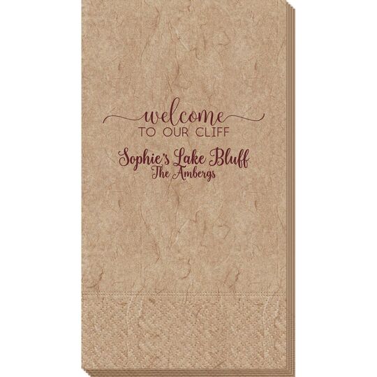 Welcome to Our Cliff Bali Guest Towels