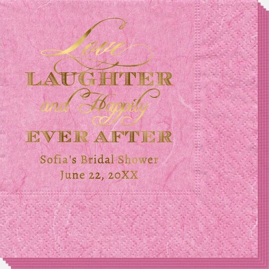 Love Laughter Ever After Bali Napkins