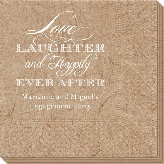 Love Laughter Ever After Bali Napkins