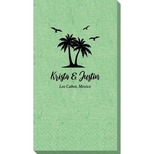 Palm Tree Island Bali Guest Towels