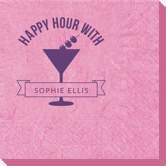 Happy Hour Martini Bali Napkins