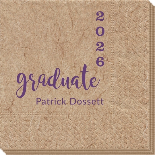 Graduate and Year Graduation Bali Napkins