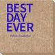 Bold Best Day Ever Bali Napkins Image 3 of 6