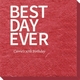 Bold Best Day Ever Bali Napkins Image 4 of 6