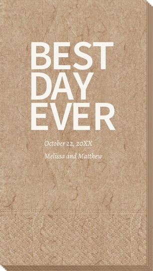 Bold Best Day Ever Bali Guest Towels