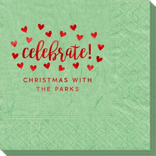 Confetti Hearts Celebrate Bali Napkins