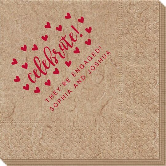 Confetti Hearts Celebrate Bali Napkins