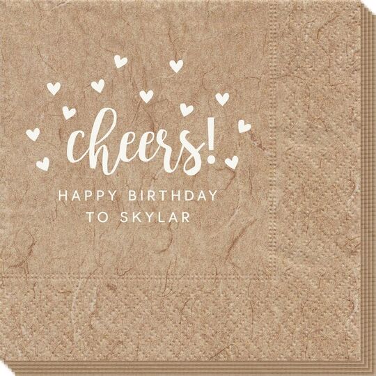 Confetti Hearts Cheers Bali Napkins