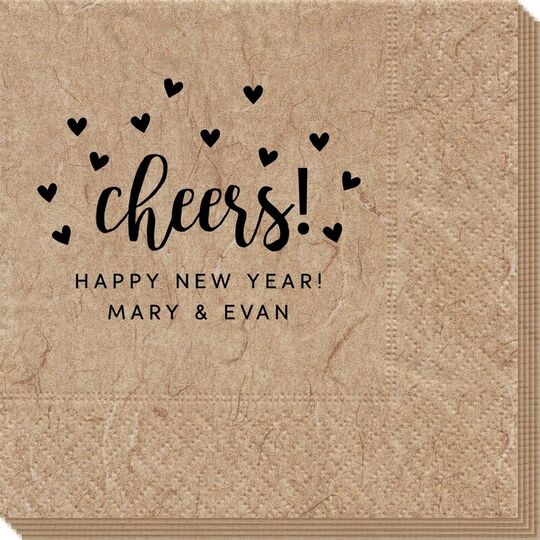 Confetti Hearts Cheers Bali Napkins
