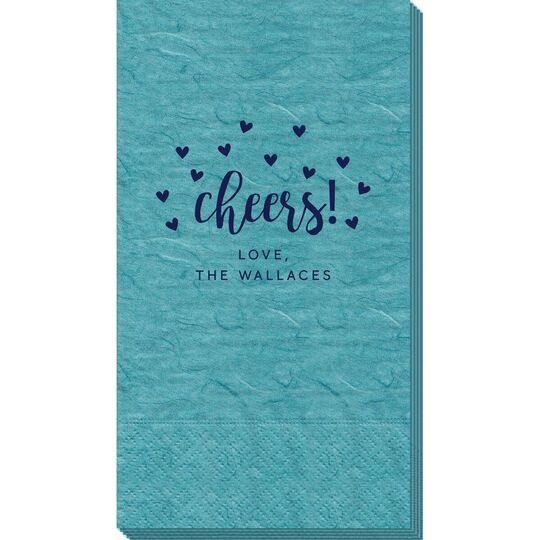 Confetti Hearts Cheers Bali Guest Towels