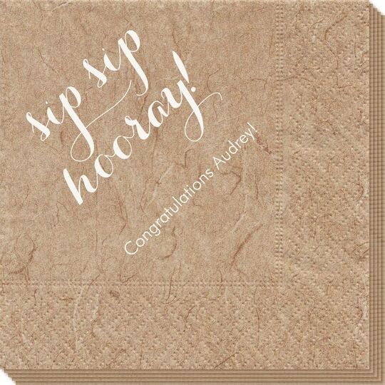 Elegant Sip Sip Hooray Bali Napkins