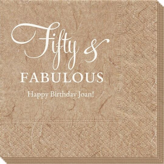 Fifty & Fabulous Bali Napkins