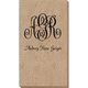 Large Script Monogram with Text Bali Guest Towels Image 3 of 3