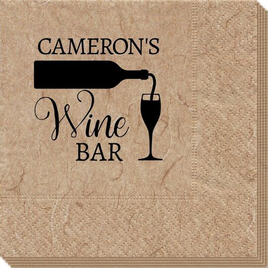 Pouring Wine Glass Bali Napkins