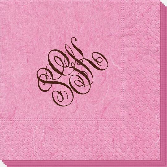 Interlocking Script Monogram Bali Napkins