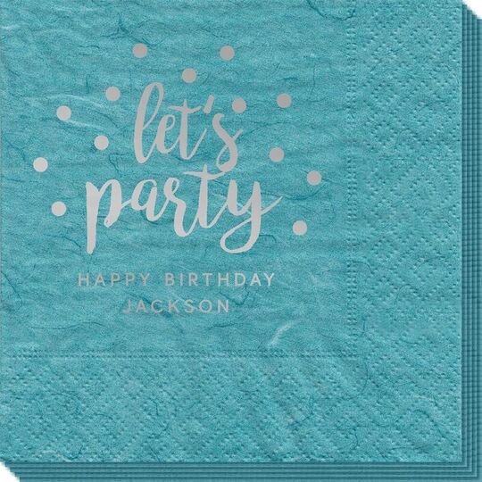 Confetti Dots Let's Party Bali Napkins