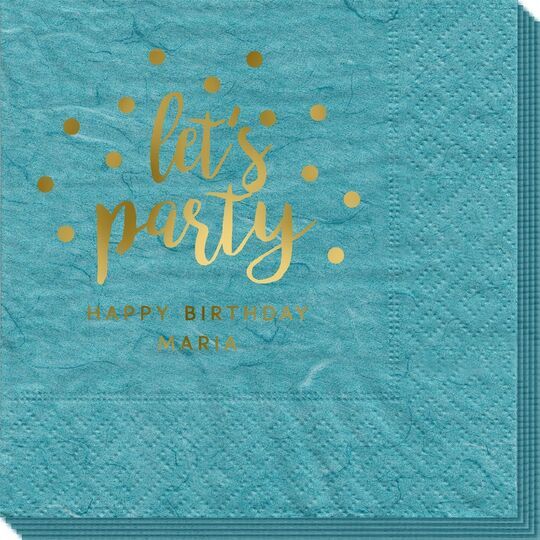 Confetti Dots Let's Party Bali Napkins