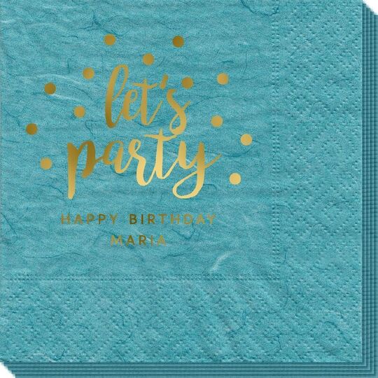 Confetti Dots Let's Party Bali Napkins