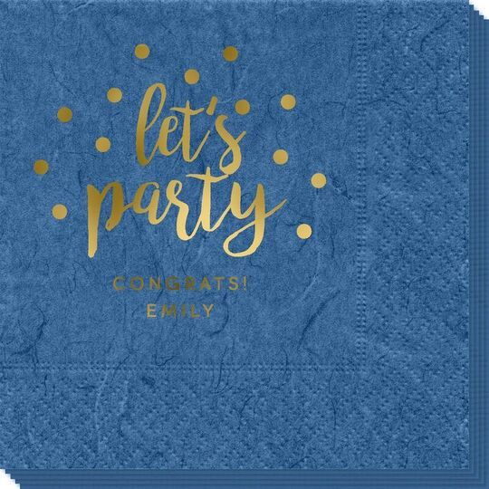 Confetti Dots Let's Party Bali Napkins