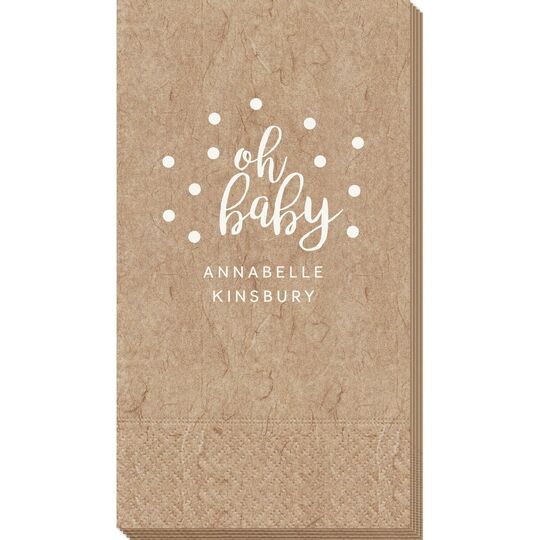 Confetti Dots Oh Baby Bali Guest Towels