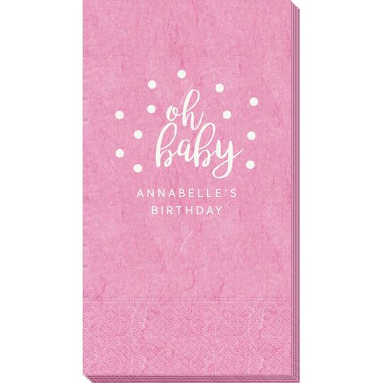 Confetti Dots Oh Baby Bali Guest Towels